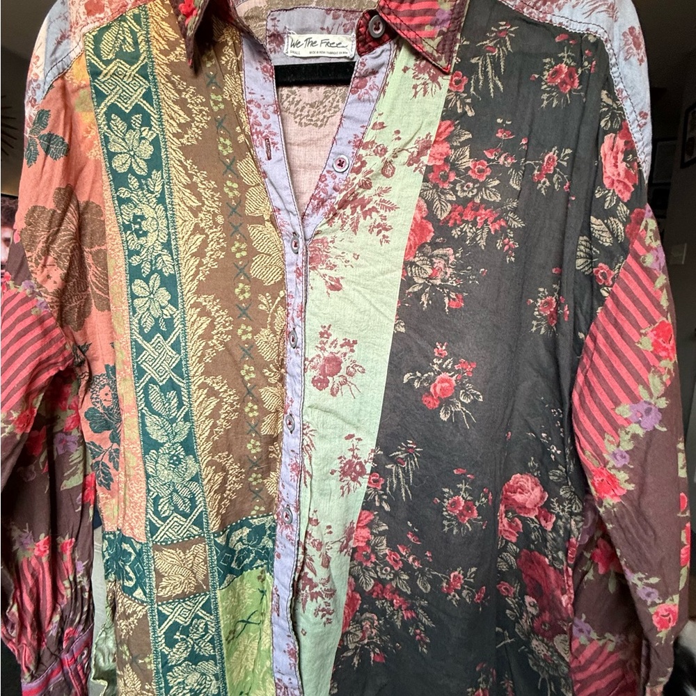 We The Free Multicolor Floral Shirt